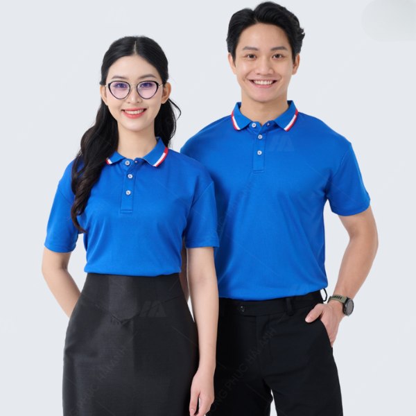 Thiết kế áo polo Samsung mới với phần cổ phối màu độc đáo