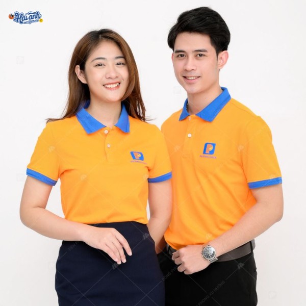 Hải Anh Uniform thiết kế mẫu áo polo nhân viên Petrolimex hiện đại và trẻ trung