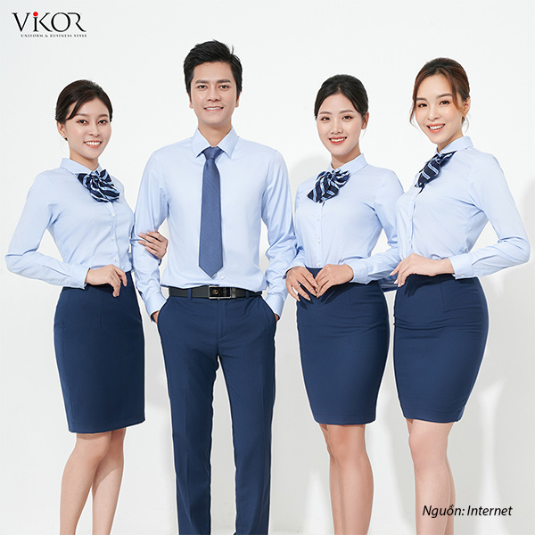 Mẫu đồng phục công sở cao cấp từ thương hiệu Vikor