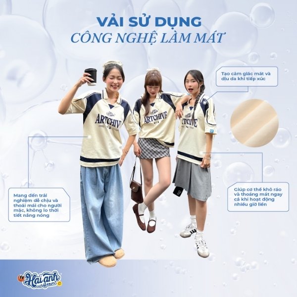 Công nghệ làm mát hiện đại mang lại sự thoải mái cho người mặc