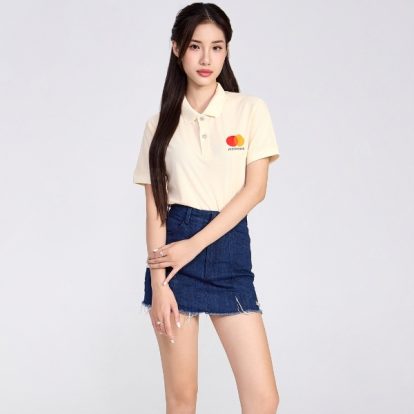 Mẫu đồng phục công ty Mastercard màu be