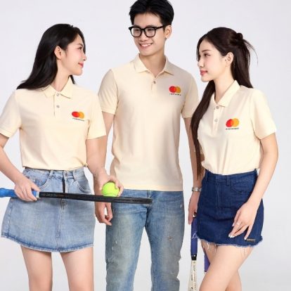 Mẫu đồng phục công ty Mastercard màu be - 3