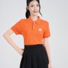 Mẫu áo polo đồng phục công ty màu cam Xiao Mi