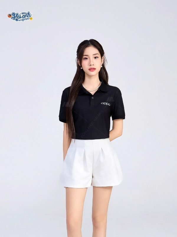 Mẫu đồng phục công ty Oppo màu đen