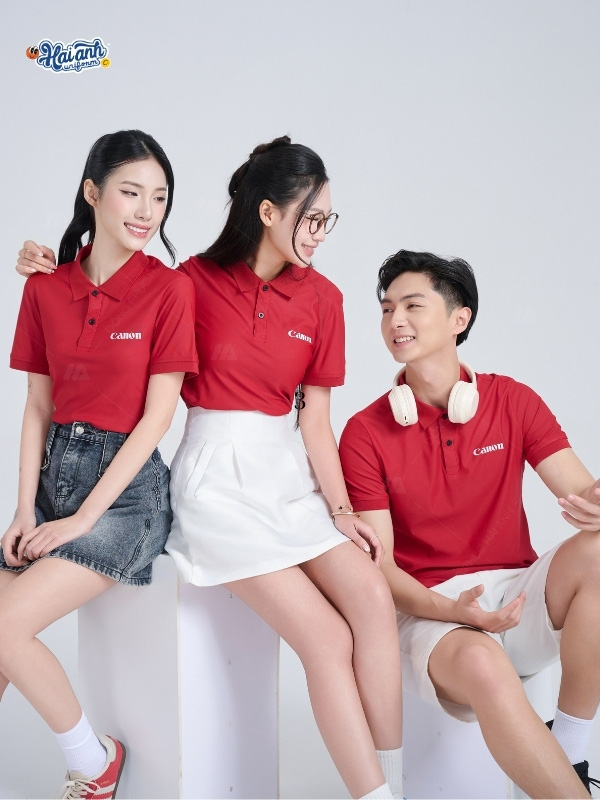 Điểm đặc trưng trong thiết kế áo polo đồng phục Canon