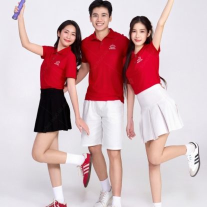 Mẫu áo polo đỏ đô đồng phục Kinh Đô-2