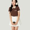 Mẫu áo đồng phục Nescafe màu nâu