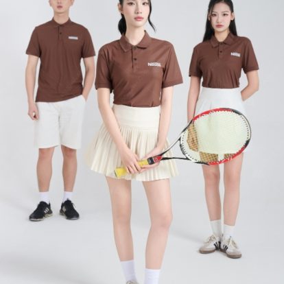 Mẫu áo polo màu nâu Nestle - 2