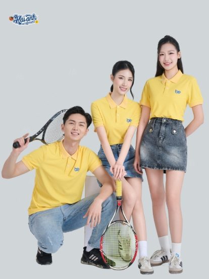 Mẫu áo đồng phục Be màu vàng cúc - 3