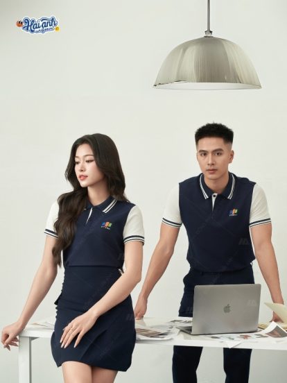 Mẫu áo đồng phục FPT màu đen - 1