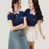 Mẫu áo đồng phục Viettinbank màu xanh đen