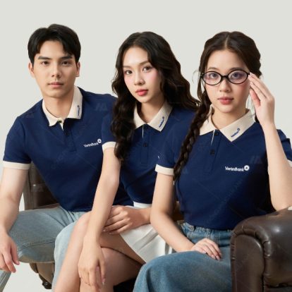 Mẫu áo đồng phục Viettinbank màu xanh đen - 2