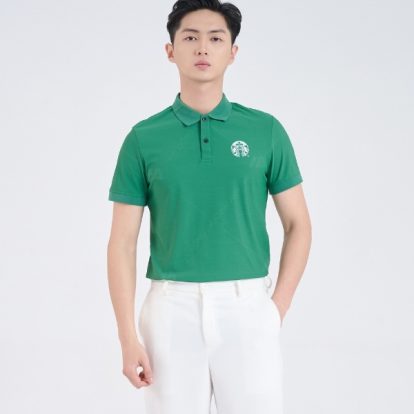 Mẫu đồng phục Starbucks màu xanh lá - 2