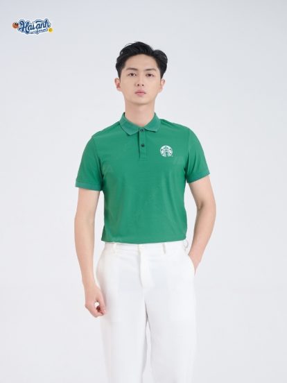 Mẫu đồng phục Starbucks màu xanh lá - 2