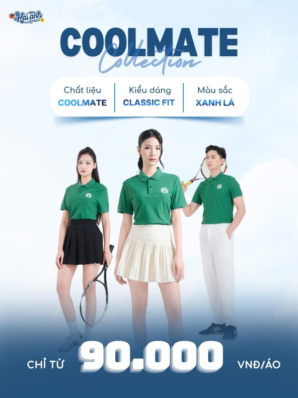 Mẫu đồng phục áo polo xanh lá Starbucks