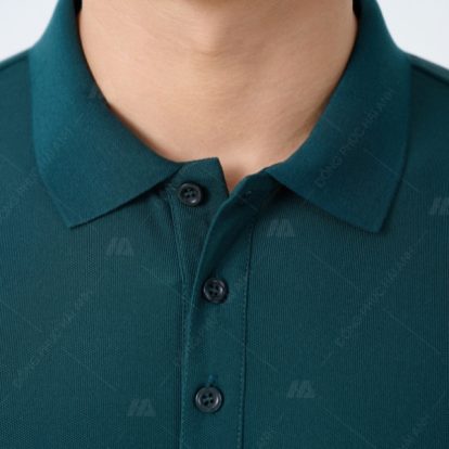 Mẫu áo polo Heineken màu xanh ve chai-5