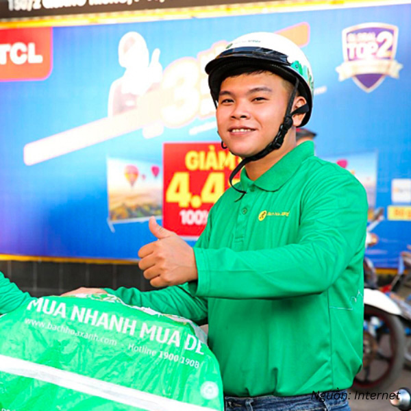 Đồng phục polo dành cho nhân viên giao hàng Bách Hóa Xanh