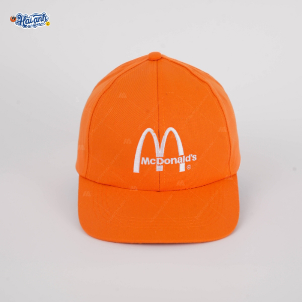 Mẫu đồng phục mũ lưỡi trai Mcdonald thiết kế bởi Hải Anh Uniform