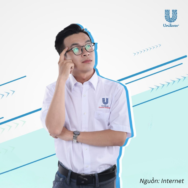 Nhân viên khối kinh doanh Unilever trong mẫu sơ mi trắng