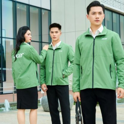 Mẫu Áo Khoác Đồng Phục Công Ty Windbreaker Màu Vỏ Đậu - 2