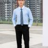 Mẫu áo sơ mi màu xanh da trời đồng phục - 3