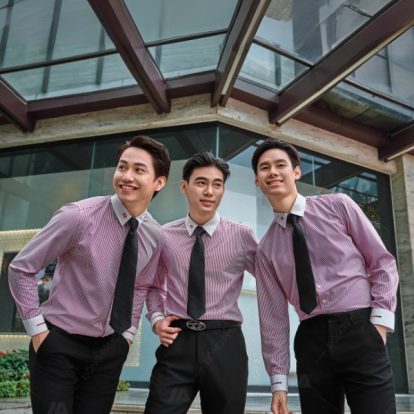 Mẫu áo đồng phục Techcombank sơ mi dài tay - 2