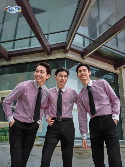 Mẫu áo đồng phục Techcombank sơ mi dài tay - 2