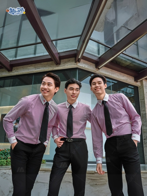 Mẫu áo đồng phục Techcombank sơ mi dài tay - 2