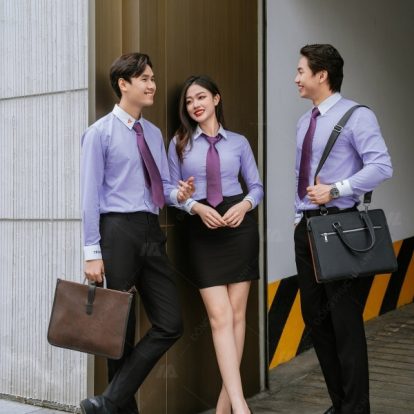 Mẫu áo sơ mi dài tay đồng phục TP Bank - 1