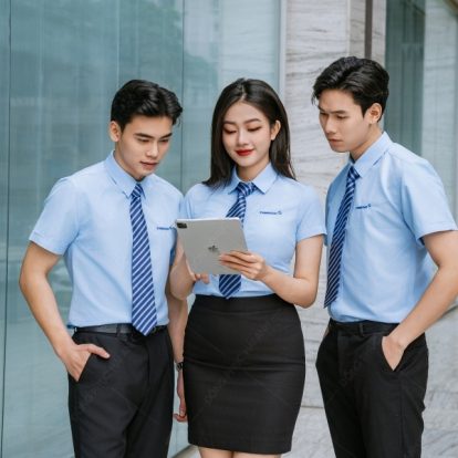 Mẫu sơ mi ngắn tay đồng phục Eximbank - 2