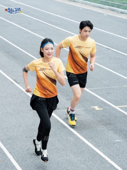 Mẫu áo thun đồng phục màu vàng Run 4 Change - 2