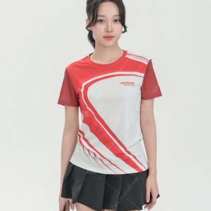 Mẫu áo thun Viettel cổ tròn đồng phục - 2