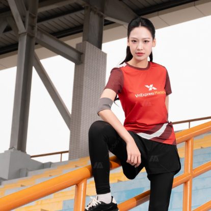 Mẫu đồng phục Vnexpress Marathon cổ tròn