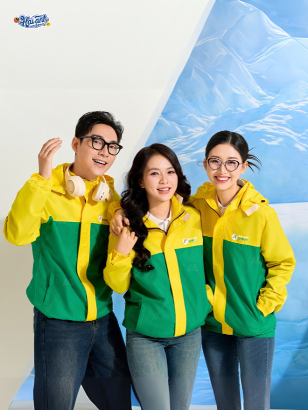 Áo khoác đồng phục Bách Hóa Xanh thiết kế và sản xuất tại Hải Anh Uniform