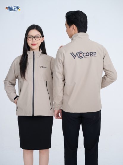Áo Khoác Đồng Phục Công Ty Màu Be VCCorp-2