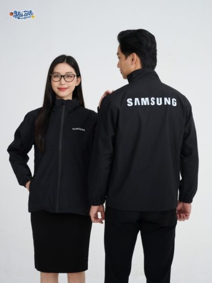 Mẫu Áo Khoác Đồng Phục Công Ty Màu Đen Samsung-2