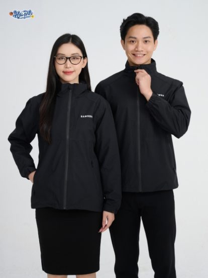 Mẫu Áo Khoác Đồng Phục Công Ty Màu Đen Samsung