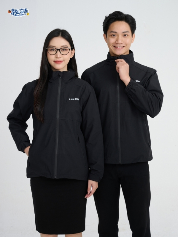 Mẫu Áo Khoác Đồng Phục Công Ty Màu Đen Samsung