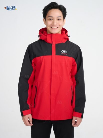 Mẫu Áo Khoác Đồng Phục Công Ty Màu Đỏ Toyota - 2