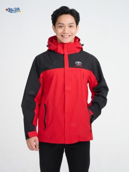 Mẫu Áo Khoác Đồng Phục Công Ty Màu Đỏ Toyota - 1