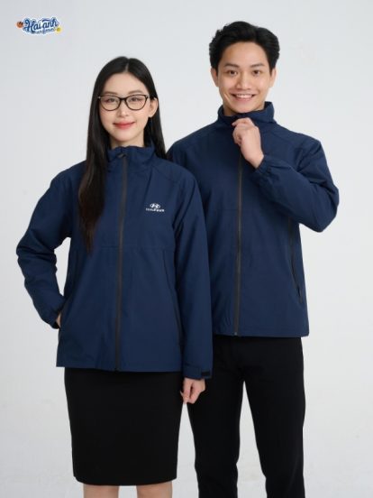 Mẫu Áo Khoác Đồng Phục Công Ty Màu Xanh Đen Hyundai - 1