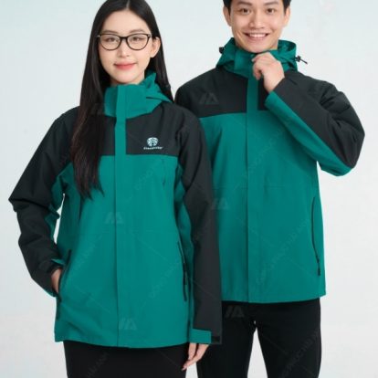 Mẫu Áo Khoác Đồng Phục Công Ty Màu Xanh Lý Đậm - 1