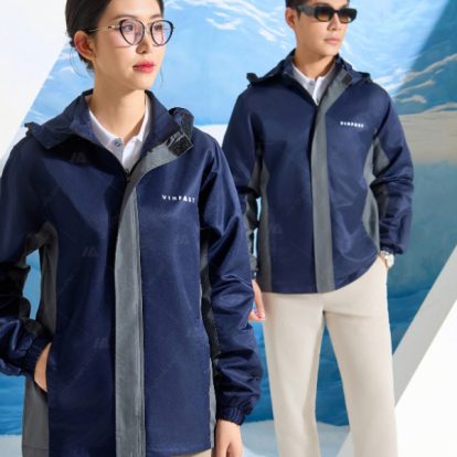 Mẫu Áo Khoác Đồng Phục Công Ty Màu Xanh VinFast