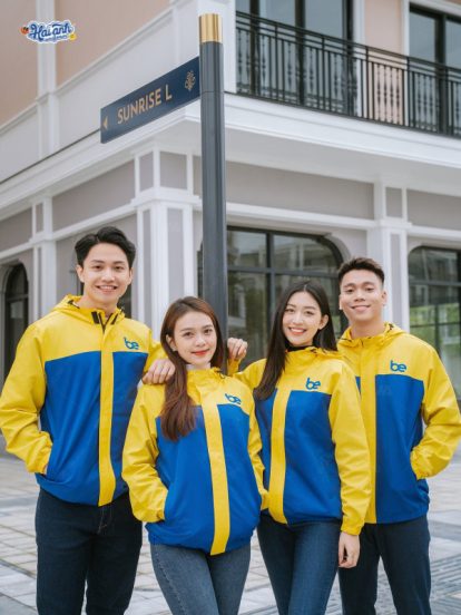 Mẫu Áo Khoác Đồng Phục Công Ty Màu Xanh Ya Be - 2