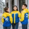 Mẫu Áo Khoác Đồng Phục Công Ty Màu Xanh Ya Be - 1