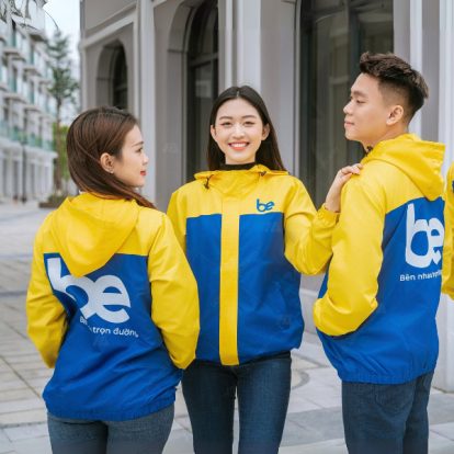 Mẫu Áo Khoác Đồng Phục Công Ty Màu Xanh Ya Be - 1