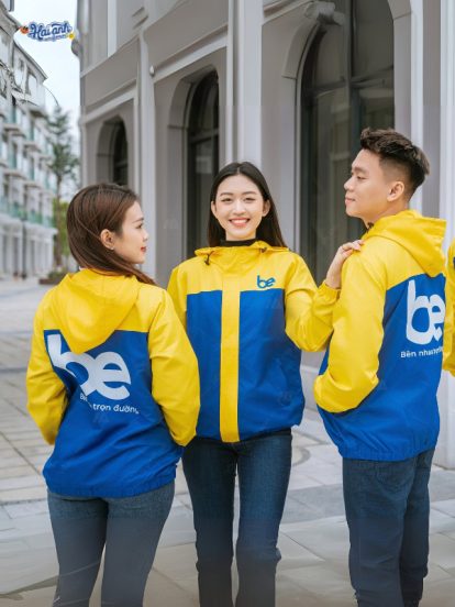 Mẫu Áo Khoác Đồng Phục Công Ty Màu Xanh Ya Be - 1