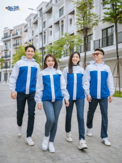 Mẫu Áo Khoác Đồng Phục Công Ty Màu Xanh Ya Hyundai- 2