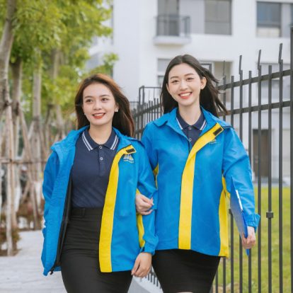 Mẫu Áo Khoác Đồng Phục Màu Xanh Dương Nam Á Bank -2