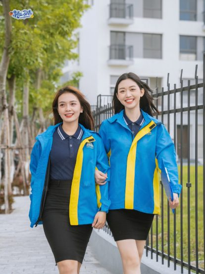 Mẫu Áo Khoác Đồng Phục Màu Xanh Dương Nam Á Bank -2